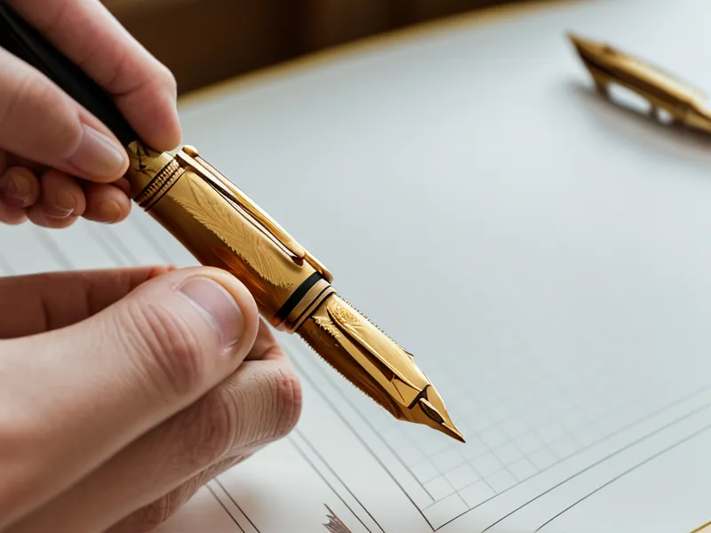 Unterschrift unter einem Agentur-Vertrag nach dem AGB-Generator-Test