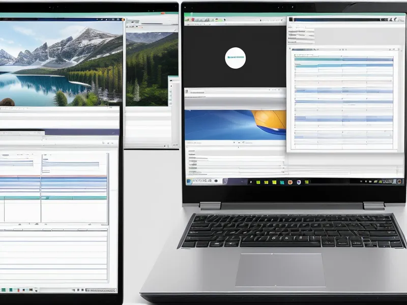 Vergleich von zwei verschiedenen Impressum-Generatoren auf einem Laptop-Bildschirm.