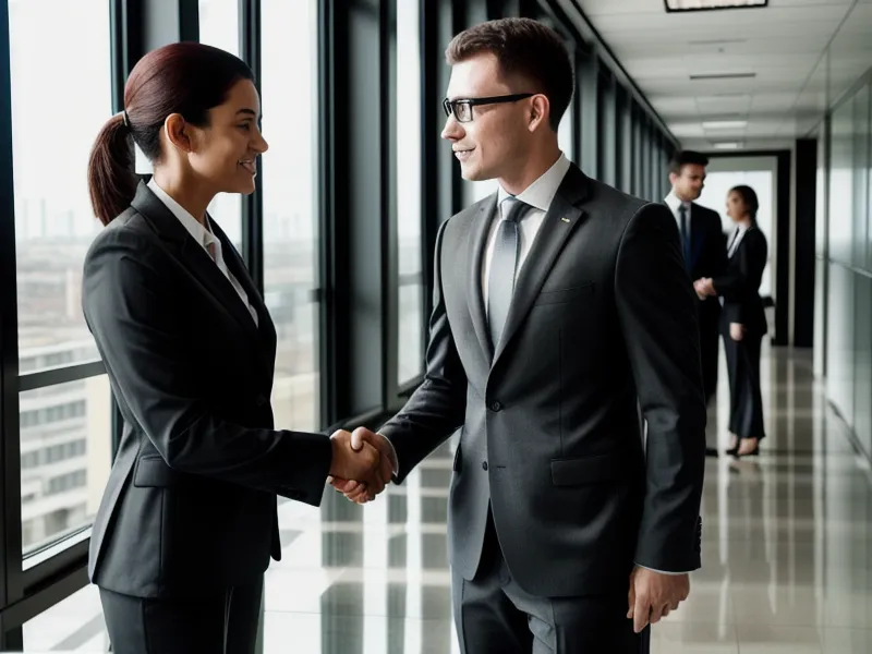 Handschlag zwischen Geschäftspartnern als Symbol für Vertrauen und Professionalität.